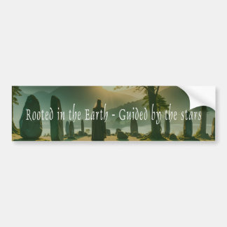 Rooted in the Earth, Guided by the stars Bumper Sticker