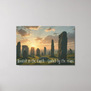 Rooted in the earth, guided by the stars canvas print