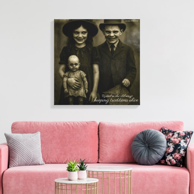 Rooted in the old ways keeping traditions alive  canvas print (Insitu(LivingRoom))