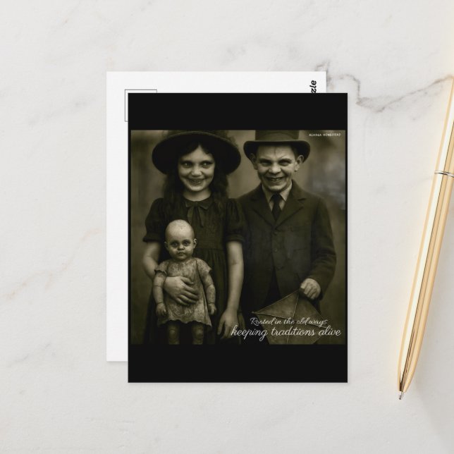 Rooted in the old ways keeping traditions alive  postcard (Front/Back In Situ)