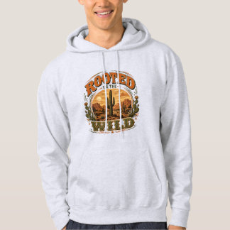 Rooted in the Wild Cactus Retro Hoodie