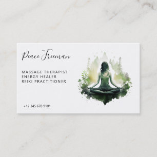 Rooted light   Sacred Feminine Meditation  Business Card