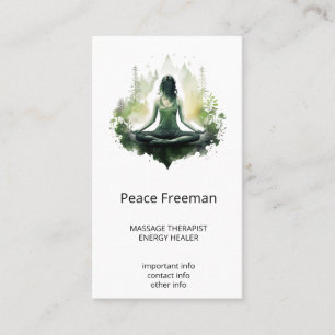 Rooted light   Sacred Feminine Meditation  Business Card