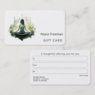 Rooted light   Sacred Feminine Meditation  Business Card