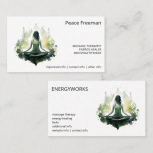 Rooted light   Sacred Feminine Meditation  Business Card