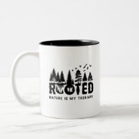 Rooted – Nature Is My Therapy Tree Silhouette Art