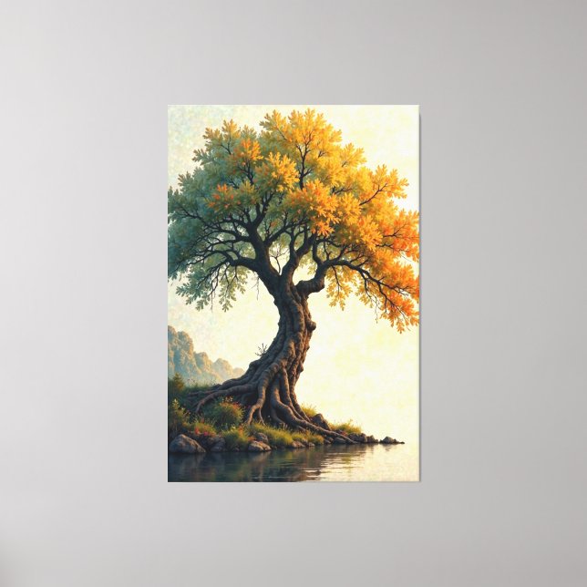 Rooted Serenity Canvas Print (Front)