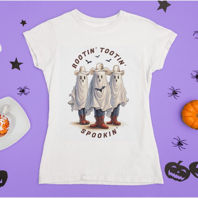 Rootin Tootin Spookin Western Ghosts Custom Text   T-Shirt (Creator Uploaded)