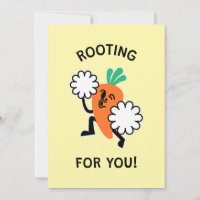 Rooting For You – Carrot Cheerleader Card