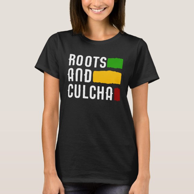 Roots And Culcha Rasta Colors Reggae T-Shirt (Front)