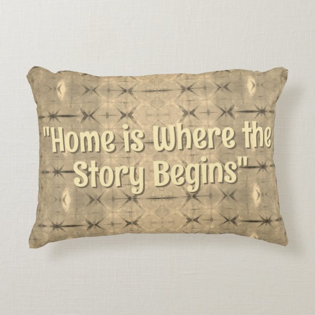 Roots and Journeys - colour: Mudcloth Sepia  Accent Pillow (Front)