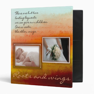 Roots and wings - scrapbook / memory book binder