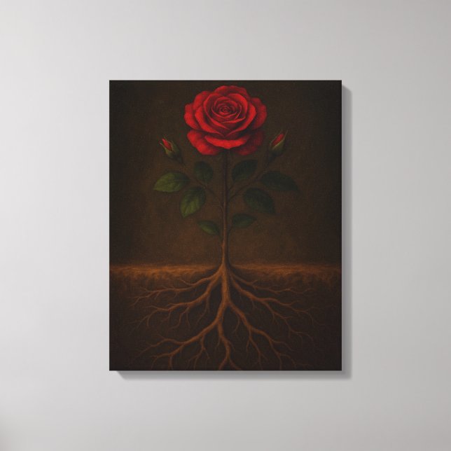 Roots Before Bloom Canvas Print (Front)