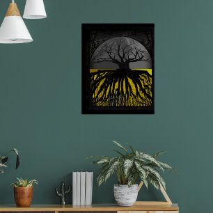Roots Half Circle Poster