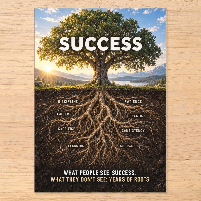 Roots Of Success Acrylic Invitations (Front)