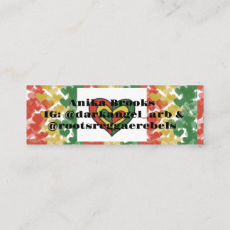 Roots Reggae Rebel Theme Calling Card