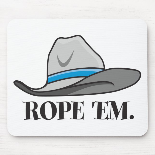 Rope &apos;em mouse pad (Front)