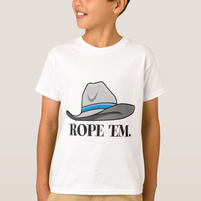 Rope 'em cowboy gear T-Shirt (Front)