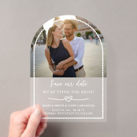 Rope Heart Tying the Knot Nautical Save the Date