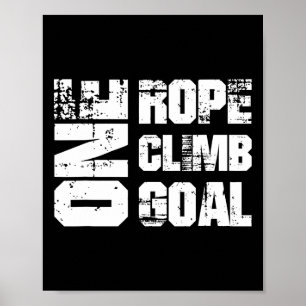 Rope Solo Climbing Rock Climbing Poster