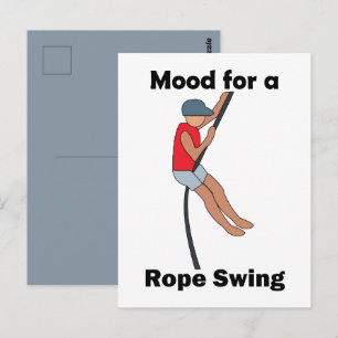 Rope Swing Mood Good Vibes Postcard