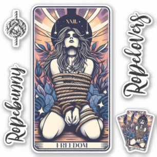 Ropelovers card Set of stickers