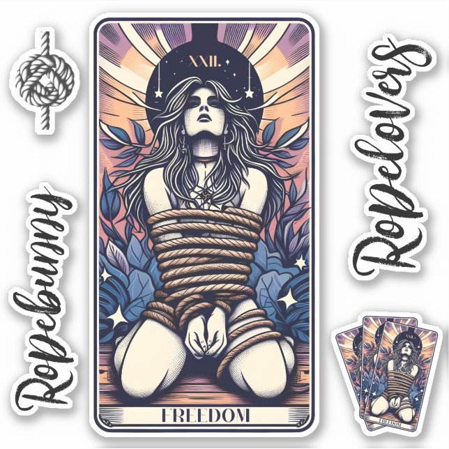Ropelovers card Set of stickers (Front)