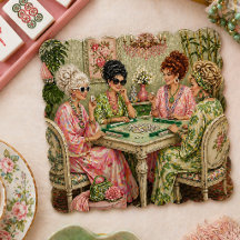 Roper Romp Mahjong Party Coaster