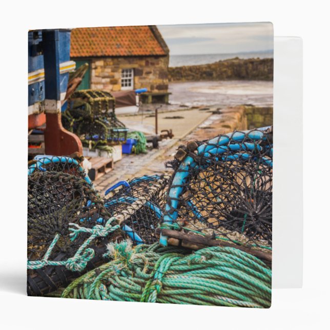 Ropes And Lobster Pots | Pittenweem, Scotland Binder (Front/Inside)