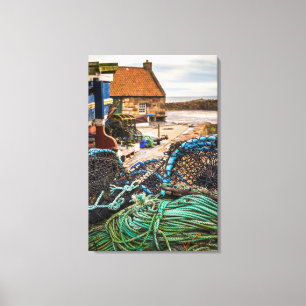 Ropes And Lobster Pots Pittenweem, Scotland Canvas Print