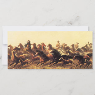 Roping Wild Horses by James Walker