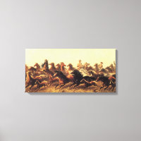 Roping Wild Horses by James Walker