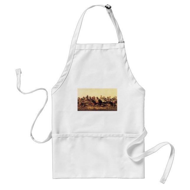 Roping Wild Horses by James Walker Standard Apron (Front)