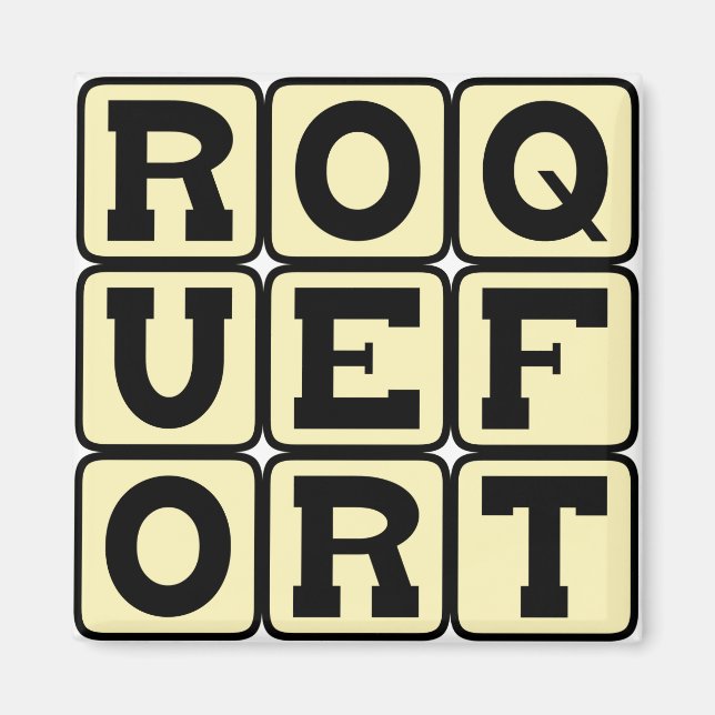 Roquefort, French Blue Cheese Magnet (Front)