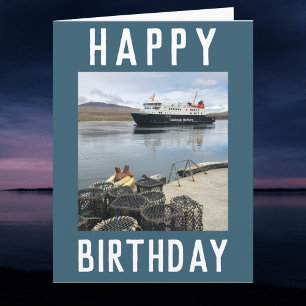 RORO Ferry à l'île Isle Scotland carte d'anniversa