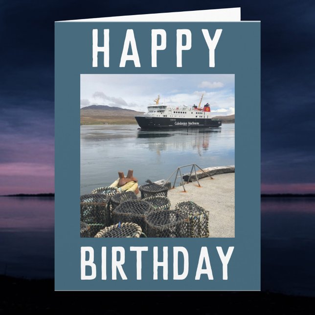 RORO Ferry à l'île Isle Scotland carte d'anniversa (Créateur téléchargé)
