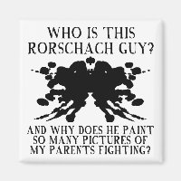 Rorschach Ink Blot Test Funny Fridge Magnet