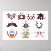 Rorschach Ink Blots Poster