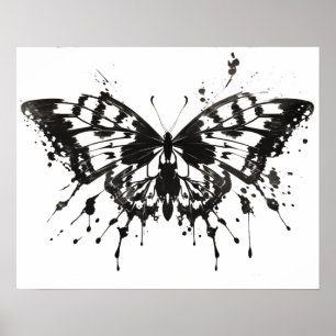 Rorschach ink test No 1 Butterfly Poster