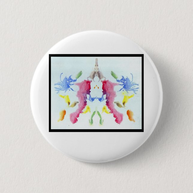Rorschach Inkblot 10.0 2 Inch Round Button (Front)