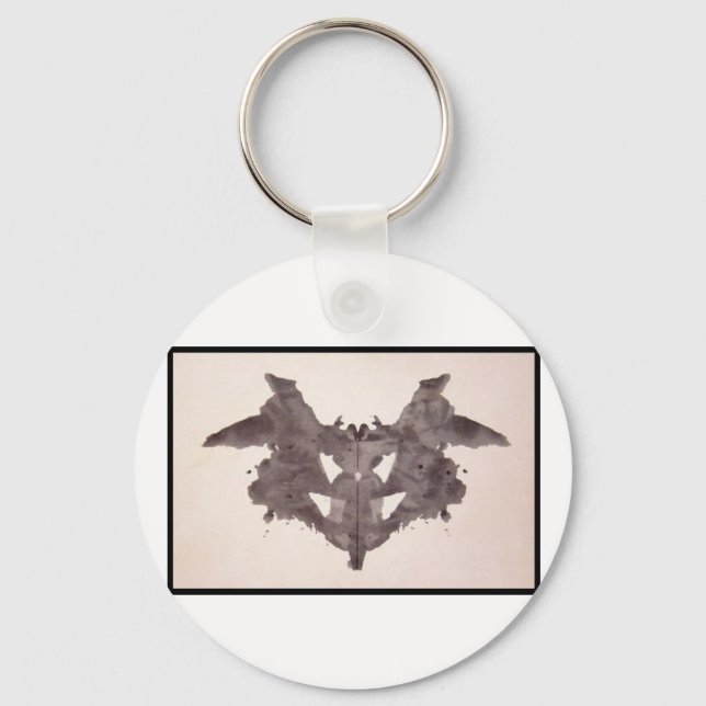 Rorschach Inkblot 1.0 Keychain (Front)