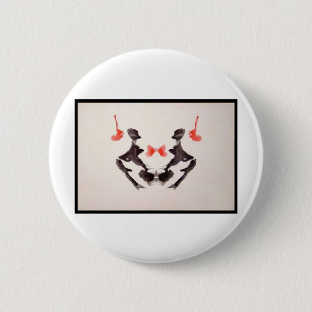 Rorschach Inkblot 3.0 2 Inch Round Button (Front)