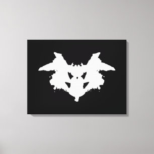 Rorschach Inkblot Canvas Print