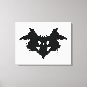 Rorschach Inkblot Canvas Print
