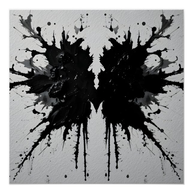 Rorschach Inkblot Close-Up Poster (Front)
