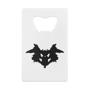 Rorschach Inkblot Credit Card Bottle Opener