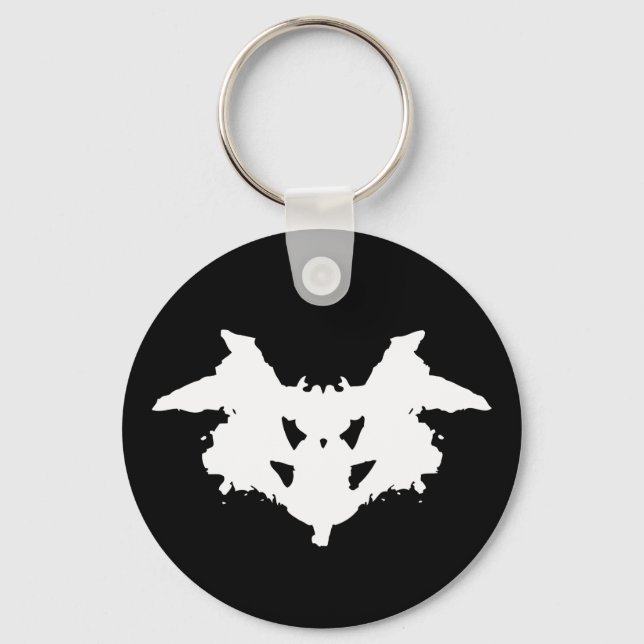 Rorschach Inkblot Keychain (Front)