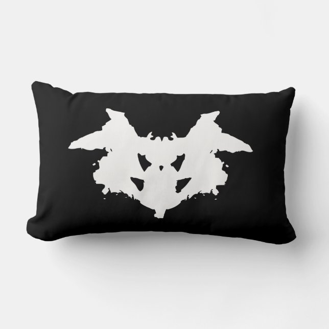 Rorschach Inkblot Lumbar Pillow (Front)