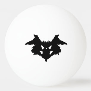 Rorschach Inkblot Ping Pong Ball