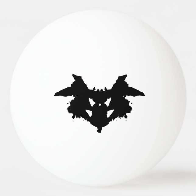 Rorschach Inkblot Ping Pong Ball (Front)